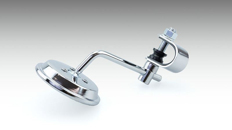 Mini Round Mirror, Handlebar Clamp Type, Chrome Plated, φ76, Ambidextrous/1 pc, Universal