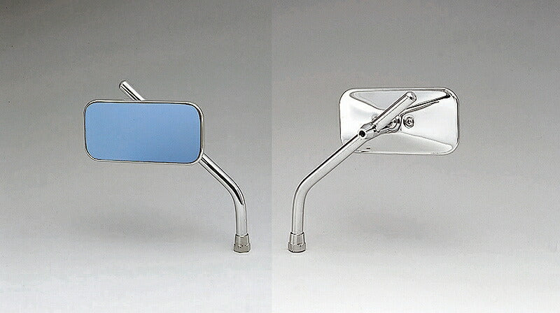Square Type Mirror, Blue Glass, 10mm, Universal Left/Right