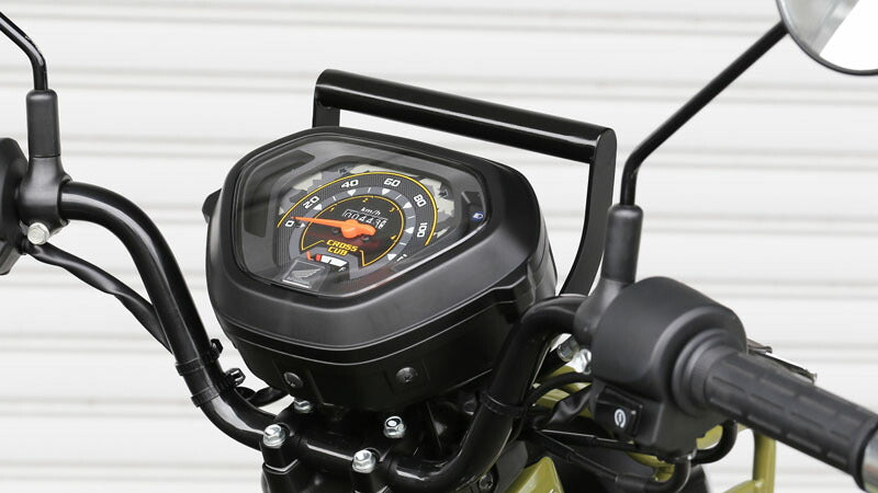Handlebar Mount Stay Black for Cross Cub 50, Cross Cub 110, CROSSCUB - Smartphone, Navigation, USB - Compatible with OEM Handlebars