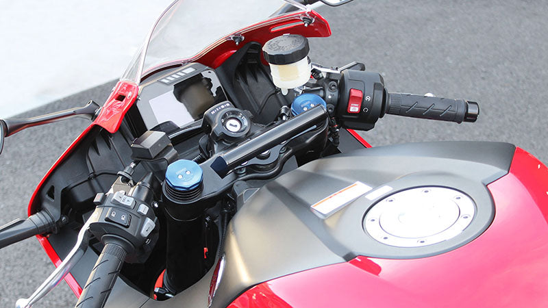 Handlebar Mount Stay, Black, 150mm, for CBR600RR? For smartphone, navigation, USB, compatible with genuine handlebars
