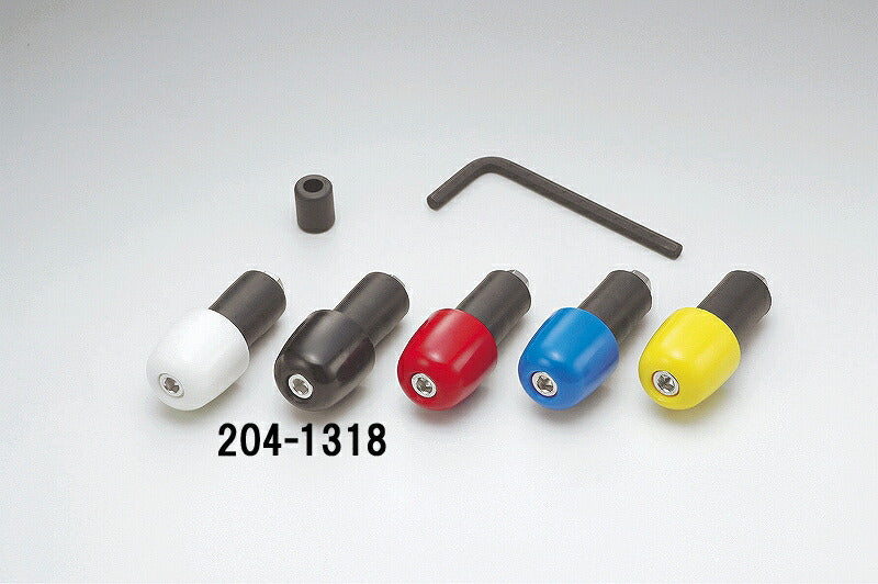 Bar End Nylon Big Head Black 2 Pieces