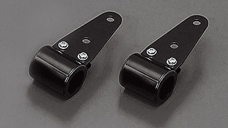 Headlight Brackets, Black, 34-43mm, Universal