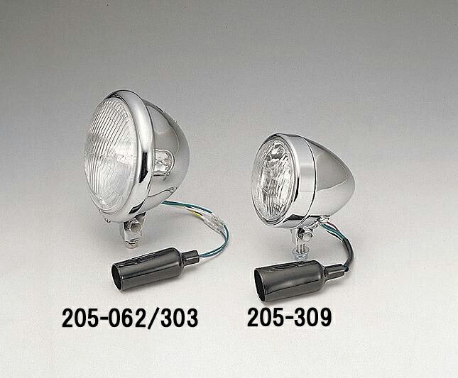 Headlight Bates Type 6 inch (5.5) 12V 60/55W H4 Chrome