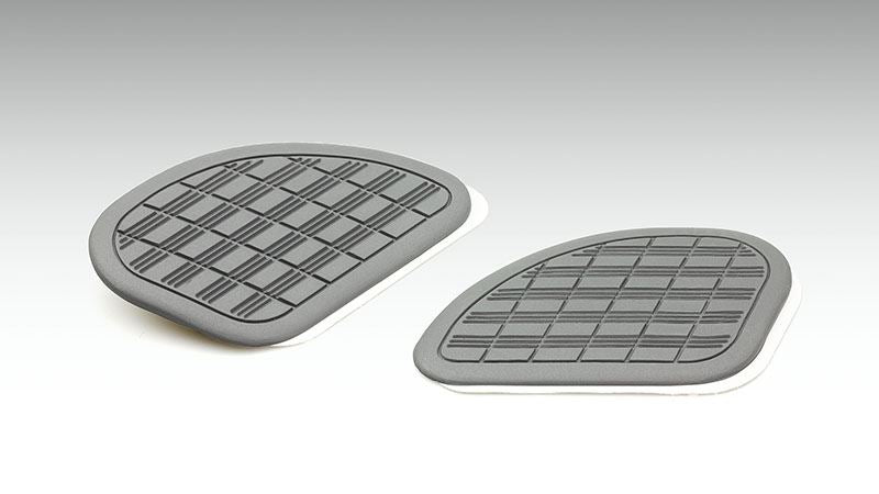 Knee Grip Pad Type 3 Grey 165x100mm Left and Right Set