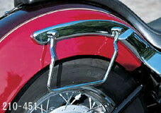 Saddlebag Supports Left and Right Set, Chrome, DragStar 400 Classic