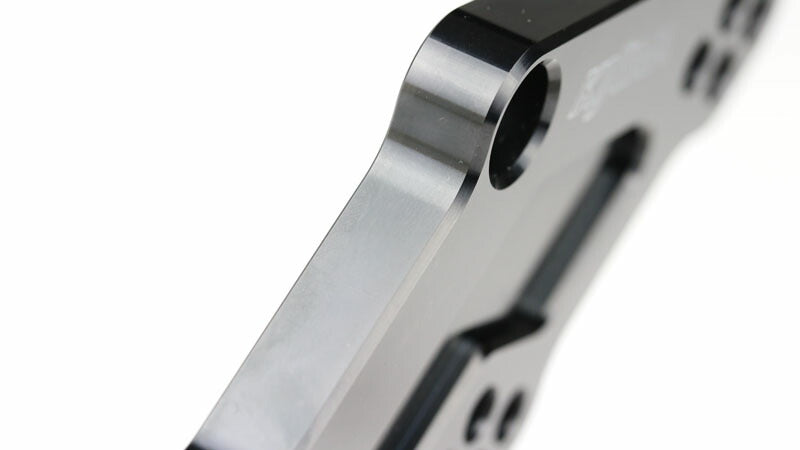 Step-up Bracket Version 2, Black Anodized, Black, 4 Positions for YZF-R25, YZF-R3, MT-25, MT-3