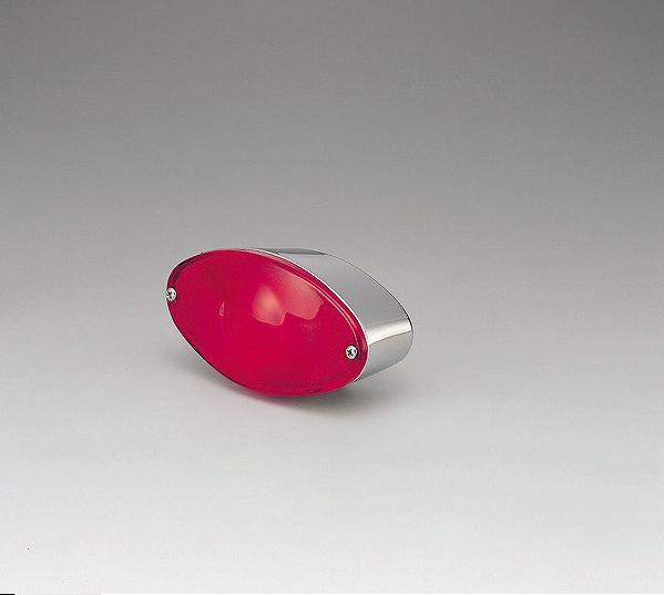 Taillight American Cateye Chrome Red Lens