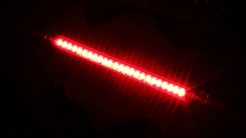 LED Tail Light Slimline Double ECE Certified Smoked 7.8mm x 130mm x 9.5mm