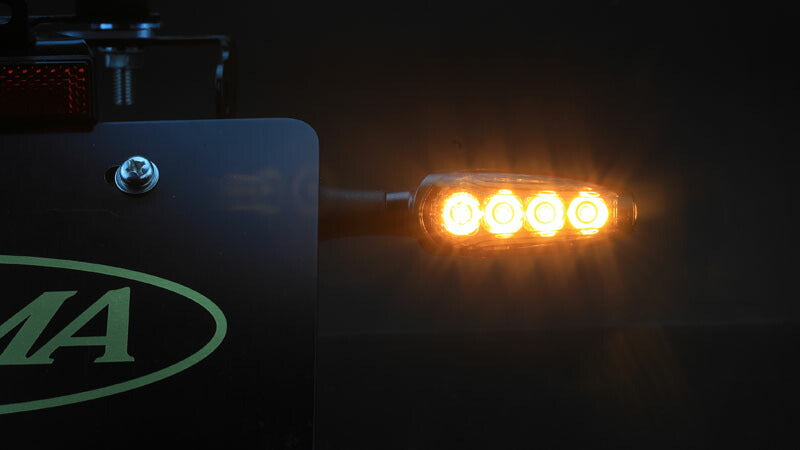 LED Turn Signal Lamp Black/Smoke 67x30mm TRL3 2pcs