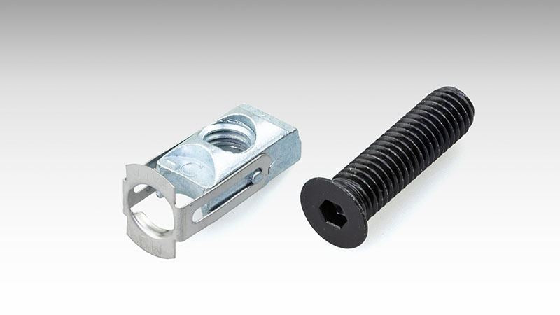 ワンタッチレール用 ボルト＆ターンナットセット ステンレスブラック