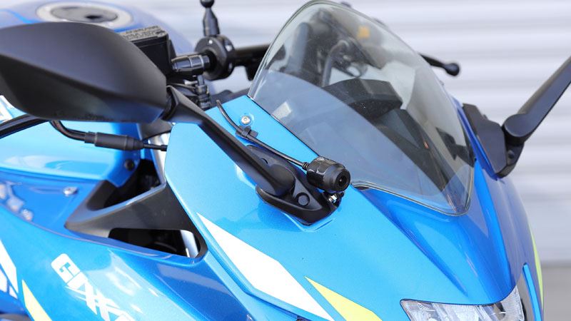 Drive Recorder Front Camera Mount Black for Gixxer SF250