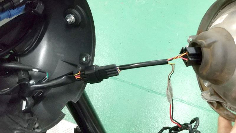 Headlight Conversion Harness, Genuine LED to H4 Coupler, Z900RS/CAFE