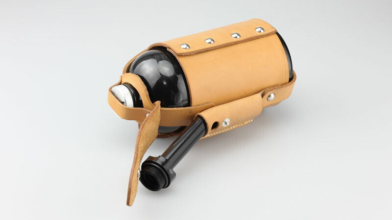 ガソリンボトル\U0026レザーホルダーセット タン 90×90×198mm