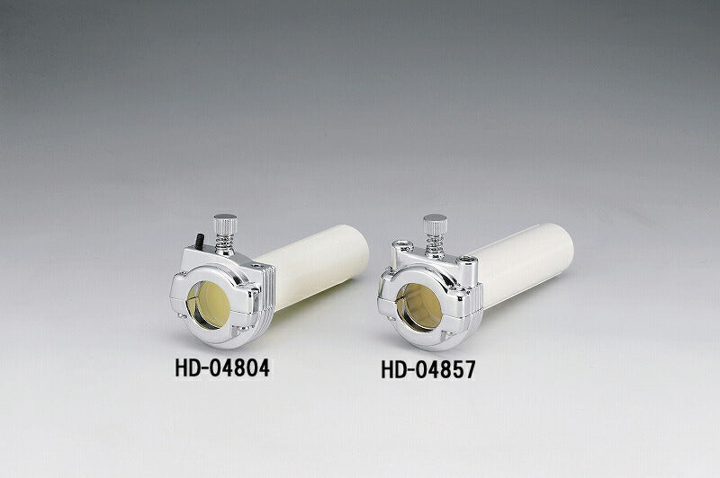 Throttle holder for 1-inch single cable/chrome