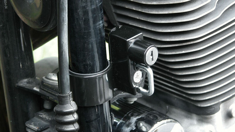 ヘルメットロック ブラック 黒 φ35 パイプクランプタイプ スポーツスター