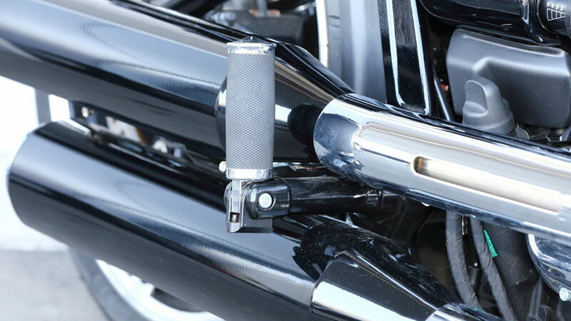 Step Conversion Bracket Set, Black, for Tandem Steps, Softail