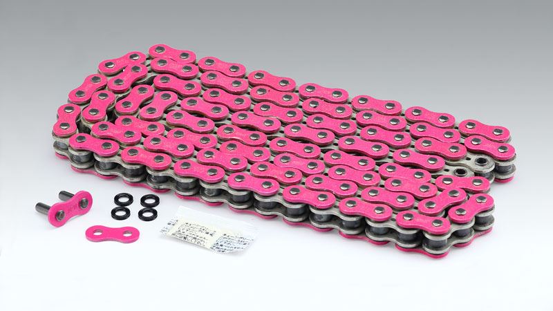 EK Chain 520SR-X2 110 Links Metallic Pink for motorcycles up to