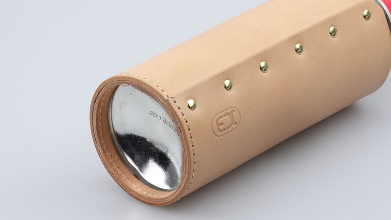 K3 CB can leather cover, brown, inner diameter 69 x total length 168mm