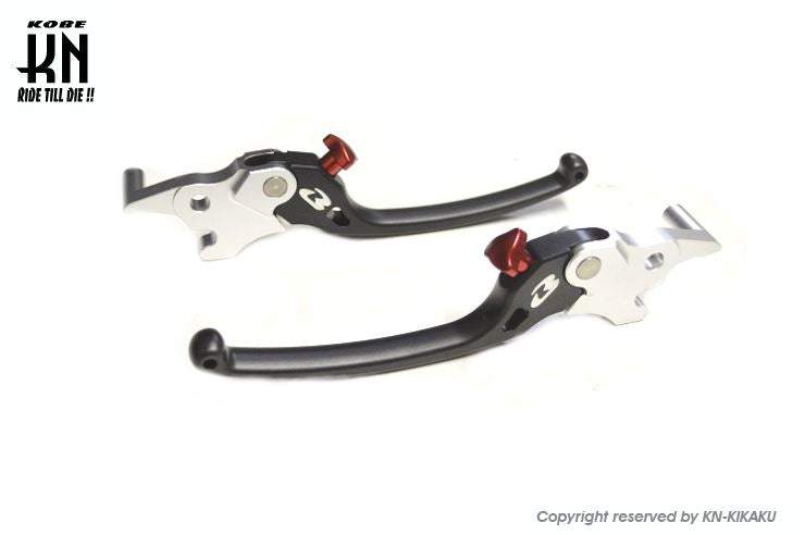 RCB アルミ調整式ブレーキレバー S3シリーズ ブラック Xマックス250/300 左右セット バイク ハンドル パーツ
