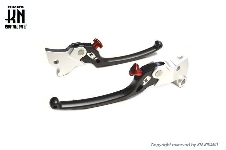 RCB アルミ調整式ブレーキレバー S3シリーズ ブラック R15/FZ150i 左右セット バイク ハンドル パーツ