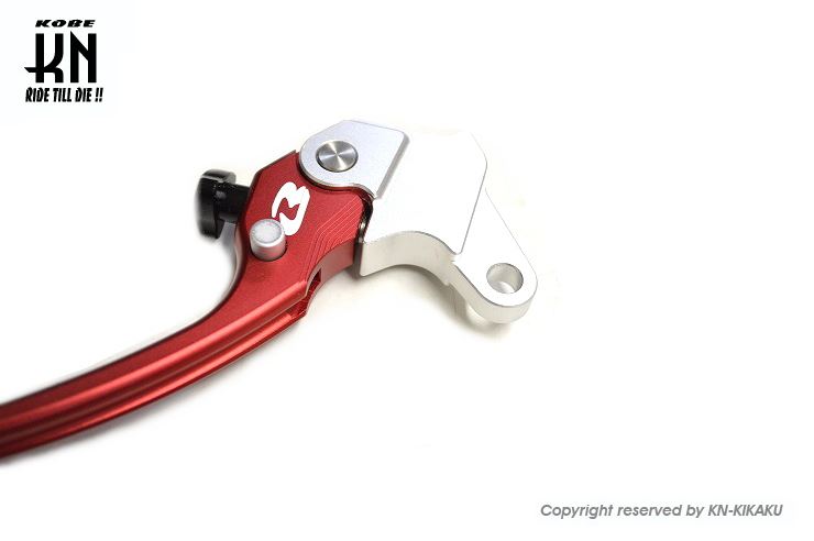 RCB アルミ調整式ブレーキレバー S3シリーズ レッド エアロックス/NVX155 左右セット バイク ハンドル パーツ