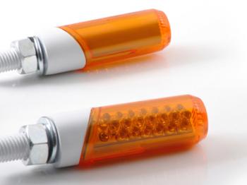 汎用LED円柱形ミニランプ (STARTECH) オレンジレンズ/ホワイトボディー