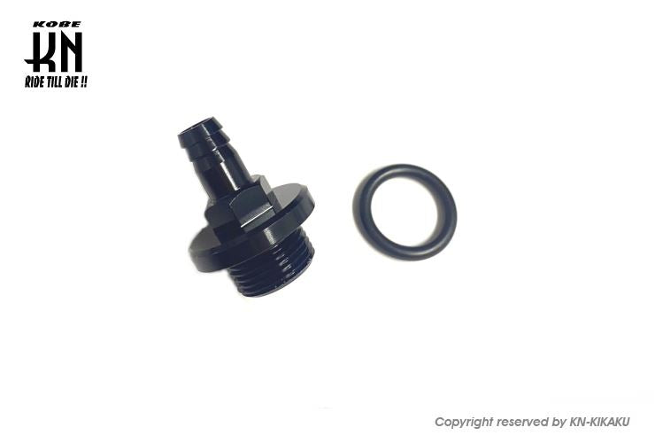 オイルブリーザーアタッチメントB ブラック ヤマハ スズキ等 バイク