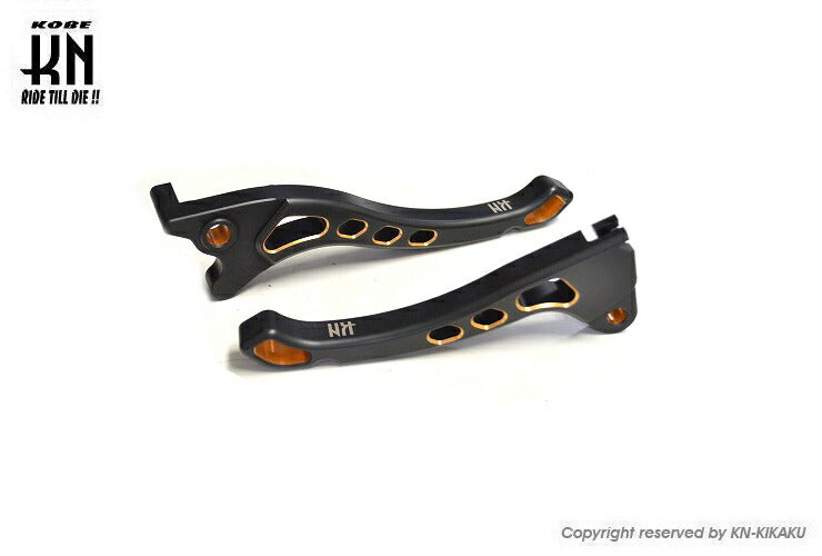デュアルカラーレバーディスク3 ブレーキレバー マットブラック/オレンジ ディオ/AF25 スーパーディオ/SR/ZX/AF28