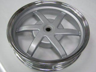 SYM DD50 Front and Rear Chrome Aluminum Wheels