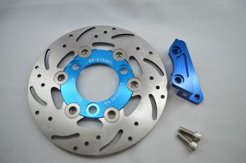 DIO系190mmセット (ライトブルーディスク/ブルーサポート) ヤマンボキャリパー用