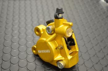 2POTキャリパー 対向キャリパー 鋳造キャリパー (ゴールド)