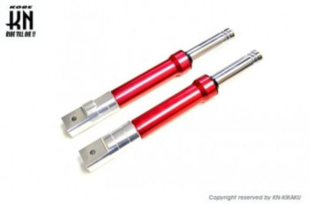 アルミ削り出しフロントフォーク レッド ディオ スクーピー ズーマー