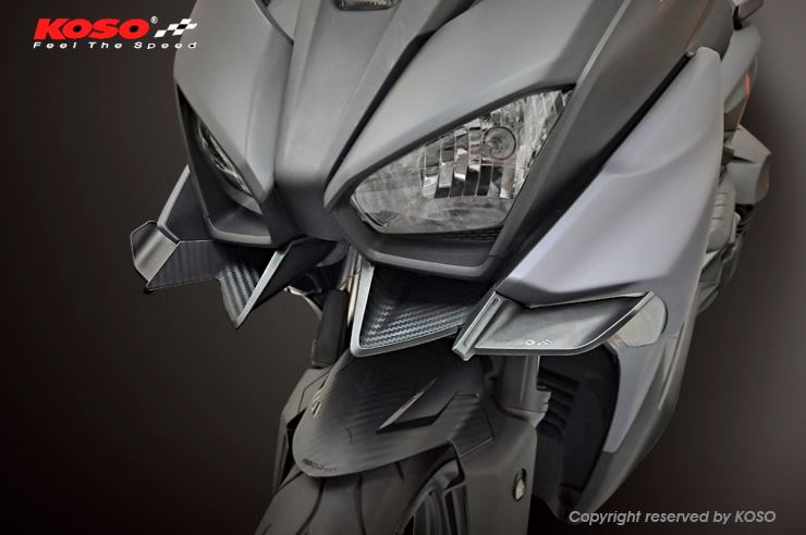 KOSO エアログリル カーボンルック X FORCE/FORCE2.0 バイク