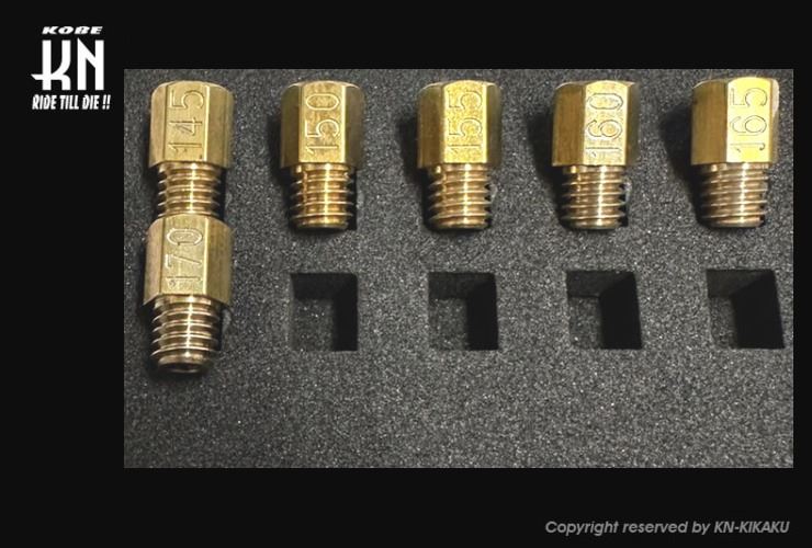 Main Jet Set Mikuni Hex Large 145/150/155/160/165/170 6-piece Set for Motorcycle