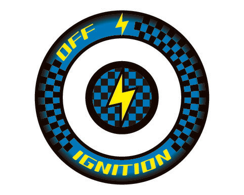 Puffy Sticker (HONDA 4-ni/Key Box) CH-Blue