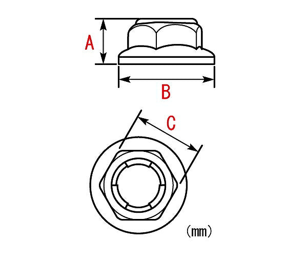 【アウトレット】F付ロックナット SUS M6X1.00/2個