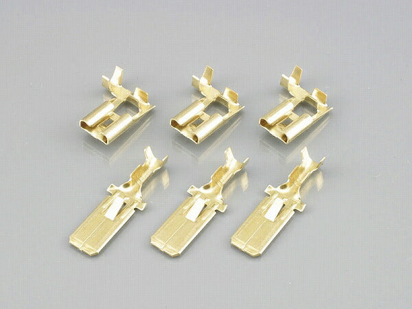 Flat terminal set for H4 connectors, 3 pieces each