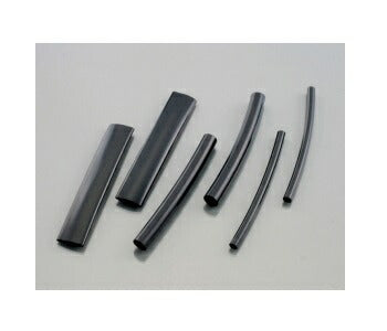 Heat Shrink Tubing, High Shrinkage Ratio Type, 18mm diameter x 100mm, Black, 2 pieces
