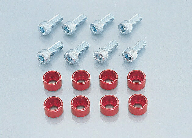 Hub Pierced Set Red Monkey Aluminum Wheels