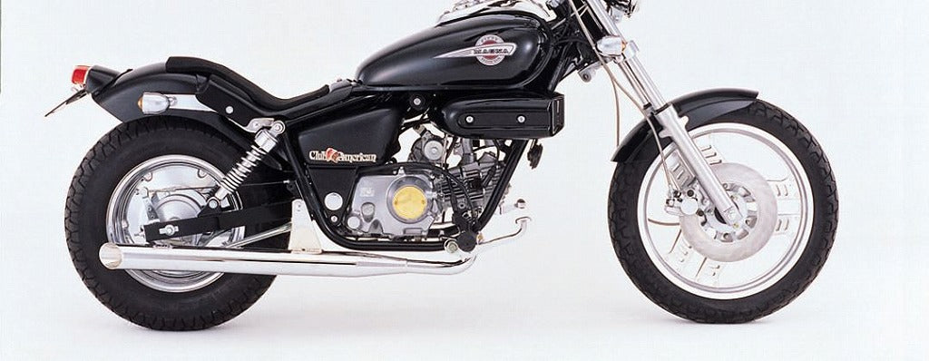 スラッシュカットマフラー クロームメッキ マグナ50