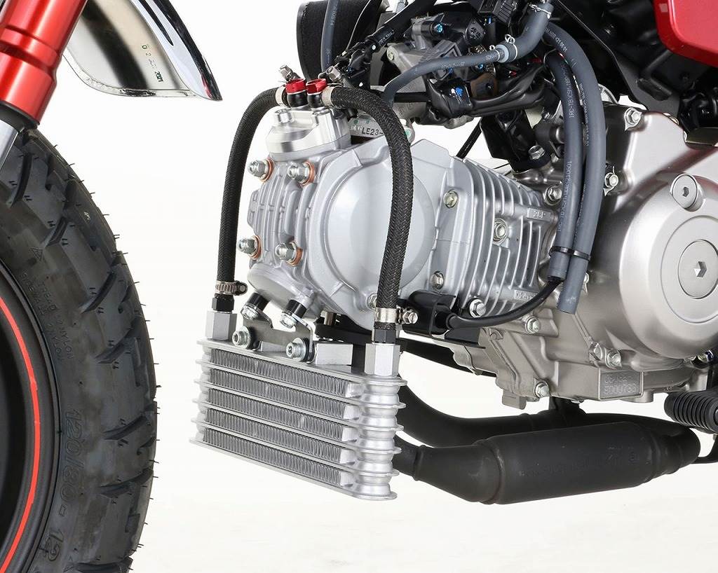 5-row Core Oil Cooler Kit, Cylinder Head Lower Mount for Monkey 125 GROM
