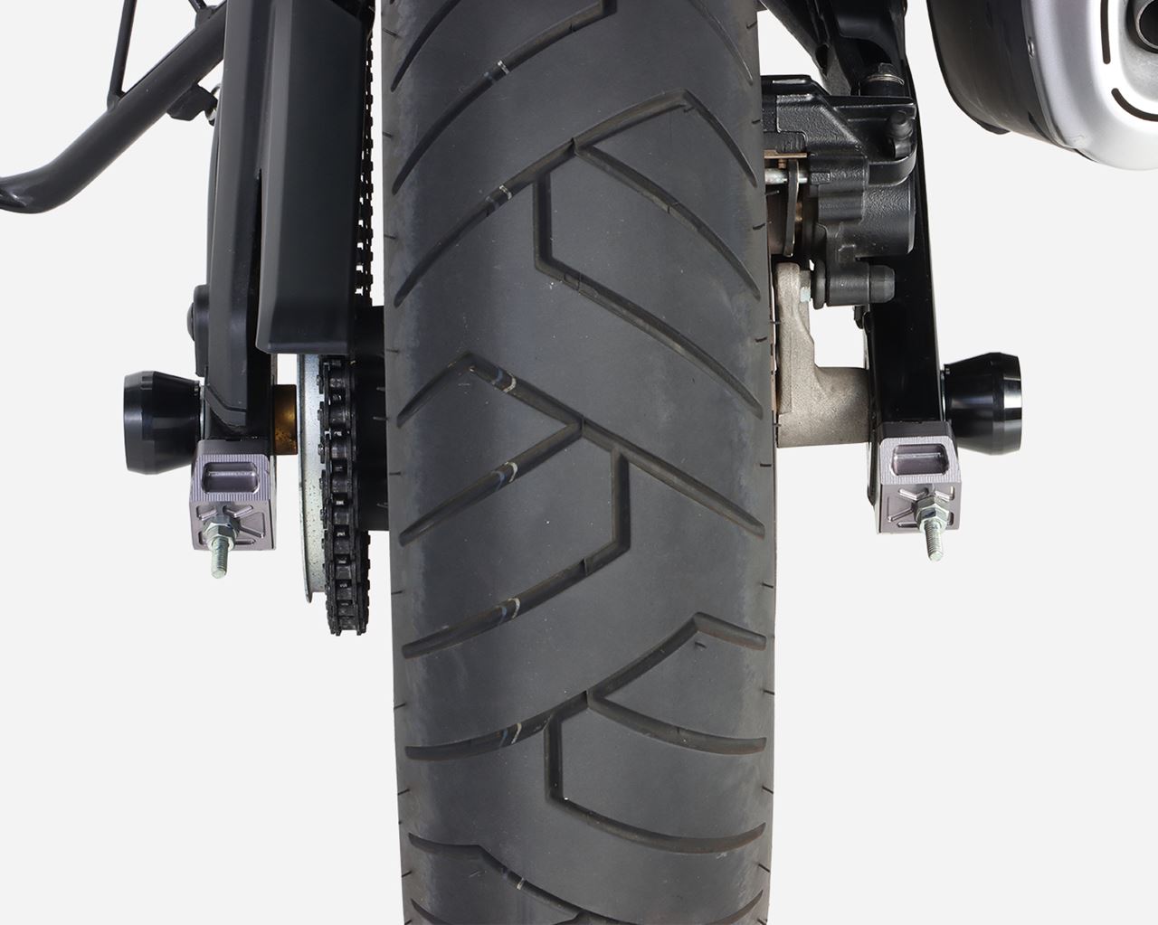 Axle Protector, Black Alumite, for φ12 Axles, GROM, Monkey 125, etc., 2 pcs.