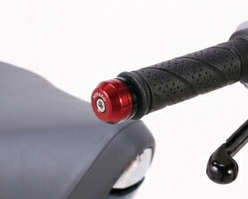Bar End Caps, 1 Set (Left and Right), Red Anodized, Super Cub C125