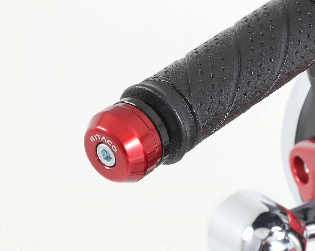バーエンドキャップ レッド φ31×21mm 左右1セット クロスカブ110 ダックス125 スーパーカブC125 CT125ハンターカブ