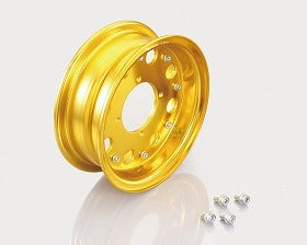 8-inch Aluminum Wheel Half Set, Gold Anodized, 2.50, 1 piece, Monkey, Gorilla