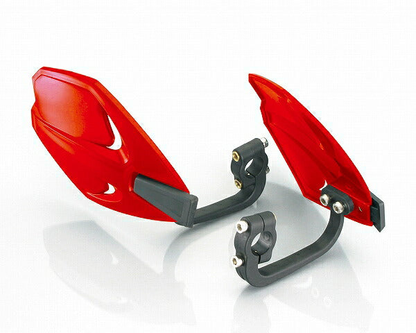 ナックルカバー レッド 左右セット 汎用