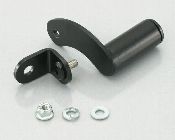 Short Bar Bracket for Mobile/Drink Holder - 10mm Hole Mount (Black)