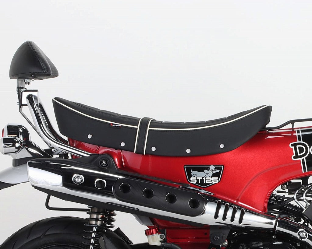 Custom Seat, Black Piping, Dax 125