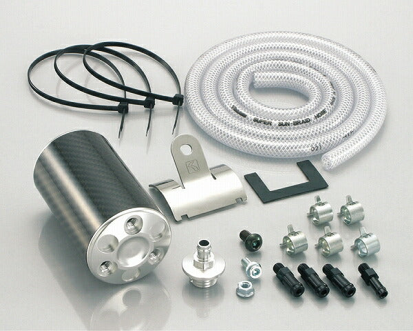 Carbon Oil Catch Tank TYPE-X Silver APE50-100
