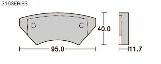 SBS Brake Pads 316RQ YAMAHA Cart
